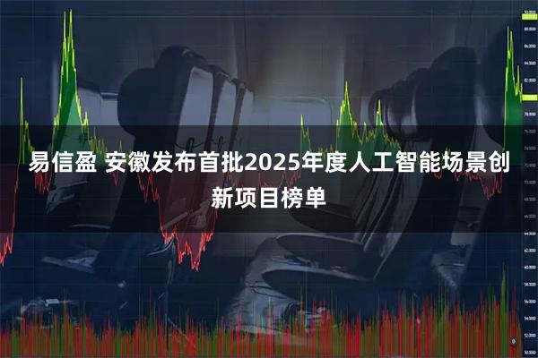 易信盈 安徽发布首批2025年度人工智能场景创新项目榜单